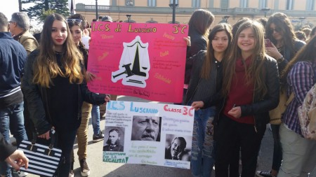 Classe 3C partecipa alla manifestazione per la legalità ad Aversa
